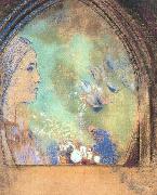 Odilon Redon Profile in an Arch oil